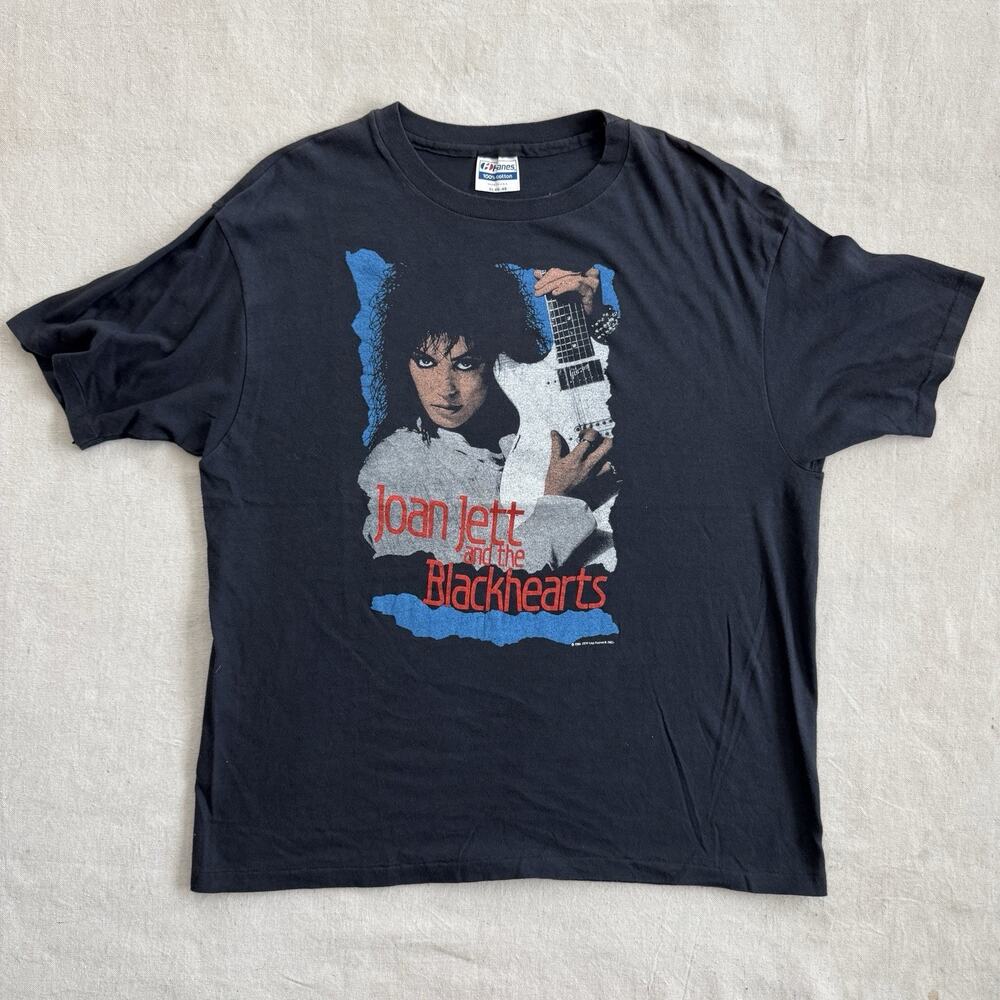 Vintage 1986 Joan Jett And The Blackhearts World Heart Tour Runaways XL T-Shirt